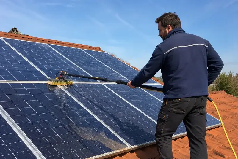 Nettoyage et entretien de panneaux solaires à Saint-Ambroix